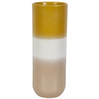 Romimex Vase, Gelb, Beige, Keramik, 13 x 35 x 13 cm