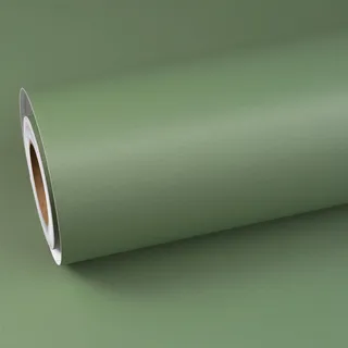 ReWallpaper Klebefolie Möbel Grün Tapete Selbstklebend Möbelfolie Selbstklebend Grün Matt für Schrank Tisch Klebetapete Wand Schlafzimmer Einfarbige Tapete Türkis Küche Bad Vinyl 40cmx3m