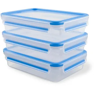 Emsa Frischhaltedose rechteckig blau 5,8 cm 1,2 l 3-teiliges Set