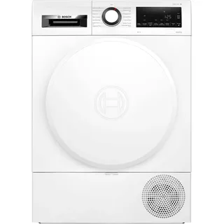 Bosch Wärmepumpentrockner für 8 kg Wäsche, Serie 6, 97 kWh pro Jahr, Auto Dry, Anti Vibration-Design, Sensitive Drying-System, Umweltfreundliches Kühlmittel, Weiß, WQG233D20