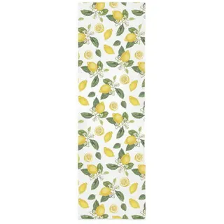 Tischläufer , Gelb , Textil , Zitronen , rechteckig , 45x145 cm , Heimtextilien, Wohntextilien, Tischwäsche, Tischläufer