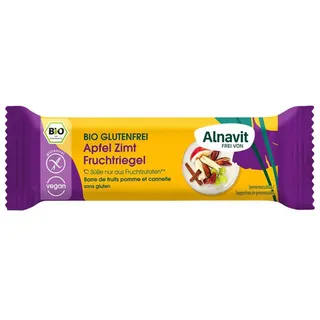 Alnavit Fruchtriegel Apfel Zimt glutenfrei 40 g