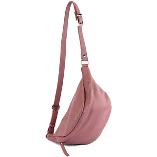 modamoda de T77 Damen Leder Hüfttasche Bauchtasche Crossover Medium Handmade in Italy