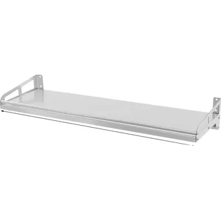 Wandregal, Edelstahlmaterial, platzsparendes Design, Silber