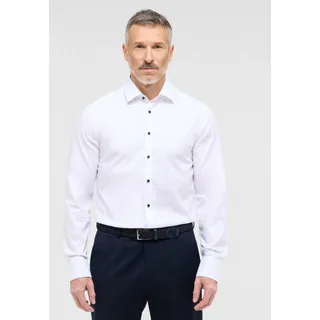Eterna Langarmhemd »SLIM FIT« NON IRON (bügelfrei), weiß