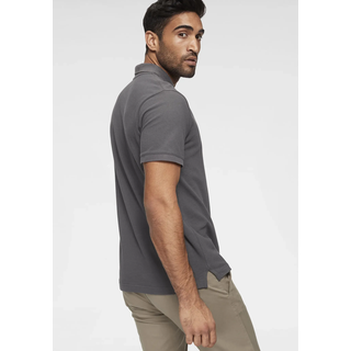 Poloshirt TOM TAILOR "Basic", Herren, Gr. S, grau (anthrazit), Piqué, Obermaterial: 100% Baumwolle, unifarben, normal, Flachstrickbündchen, Shirts Poloshirt, Baumwoll-Piqué, Topseller