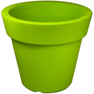 Design-Pflanzkübel XXL Gemma Pflanzgefäß, Pflanzentopf/hochwertiger Kunststoff/Ø 50 cm, 40 Liter, H: 44 cm UV-beständig (Pflanztopf Farbe: Grün)