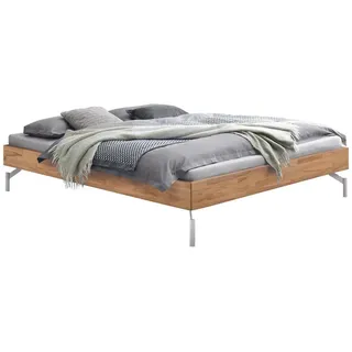 Hasena Bett , Kernbuche , Metall , Kernbuche , massiv , Höhe ca. 22 cm , 120x200 cm , in verschiedenen Holzarten erhältlich, in verschiedenen Größen erhältlich , Holzmöbel, Holzbetten, Sonstige Holzbetten