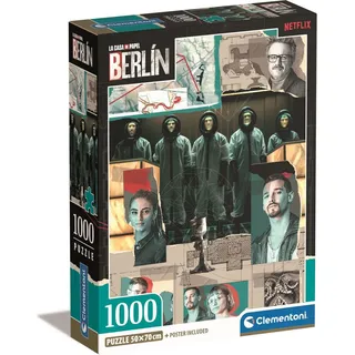 Clementoni Puzzle Haus des Geldes 1000 Teile - Erwachsene Berlin Serie