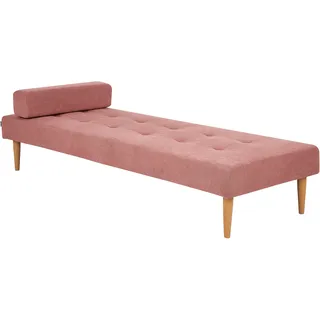 Beliani Chaiselongue NIORT Stoff Rosa