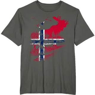 NORWEGEN Fahne Flagge ELCH NORWEGEN T-Shirt