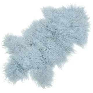 Sitzauflage Tibet-Lammfell blassblau 90x5x55 cm