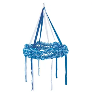 Papstar Dekokranz Papier Durchmesser 75 cm 5 St. Bayerisch Blau