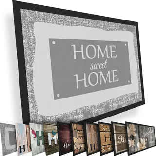 Valia Home Hochwertige Fußmatte 60x80 cm (Large) – Schmutzfangmatte für Innen & Außen, rutschfest mit hoher Saugkraft – vielseitige Designs, ideal für Haustür, Terrasse, Eingangsbereich & Flur