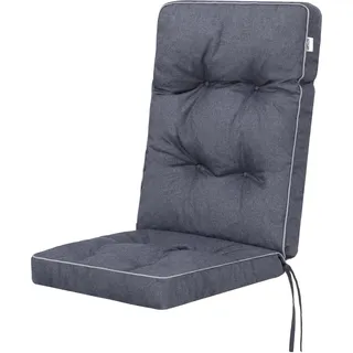 Bjird Sesselkissen, Kissen für Rattanmöbel, Steppkissen, Sitzkissen für Sessel / Stühle - Indoor & Outdoor - Gesteppt - 120x50 cm, Marineblau Ekolen - Blau