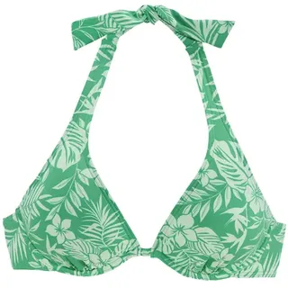 VENICE BEACH Bügel-Bikini-Top »Moloka« mit tropischem Print, grün