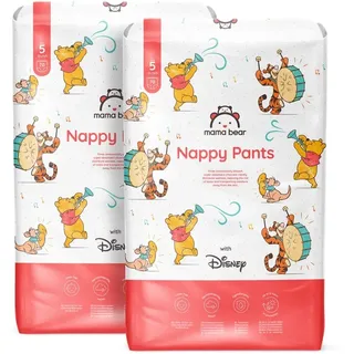 Mama Bear Amazon-Marke: Mama Bear Disney Windelhöschen Größe 5 (12-17 kg) - MONATSBOX, Weiß, 140 Stück (2 Packungen mit 70)