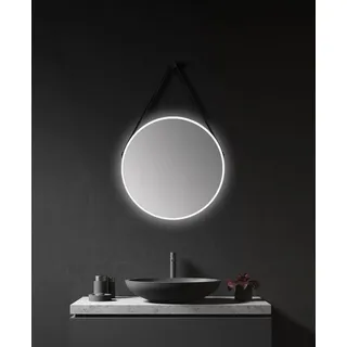 Talos DSK LED Lichtspiegel Silver Barbier 50 cm weiß
