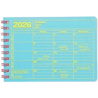 mark's(マークス) MARK'S 2026 Tischkalender, XS, Blue