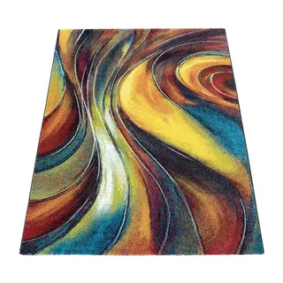 Paco Home Kinderteppich 120/170 cm Canvas 902 , Multicolor , Kunststoff , Rechteckig , 120x170 cm , strapazierfähig, für Fußbodenheizung geeignet , Teppiche und Böden, Teppiche, Kinderteppiche