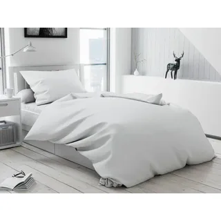 Baumwollbettwäsche Standard-Hoteltasche, weiß Bettwäsche-Dimension: 70 x 90 cm | 140 x 200 cm - Weiß