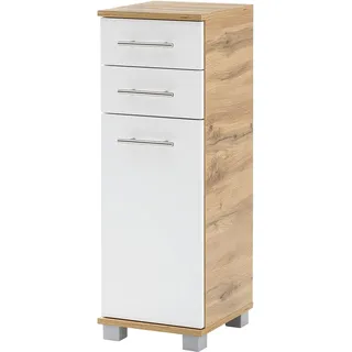 Schildmeyer Nitro Highboard 144227, Eiche Landhaus Dekor/weiß matt
