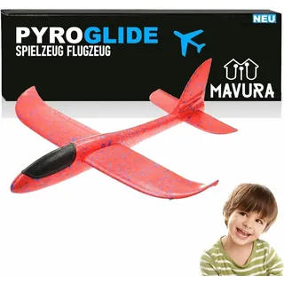 MAVURA PYROGLIDE Styroporflieger Wurfgleiter Gleitflieger XXL Styropor Flieger Flugzeug