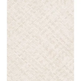 Marburg Vliestapete Botanica Struktur Fischgrätenmuster Beige FSC®