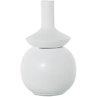 Bodenvase aus Metall, Eisen, weiß, Ø37 x 60 cm