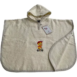 ROSS Badeponcho »KIDSLINE«, (1 St.), 100 % Baumwolle, weiß