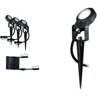 Paulmann Außenleuchte Aluminium 17,7 cm 3x6 W dimmbar IP67 anthrazit