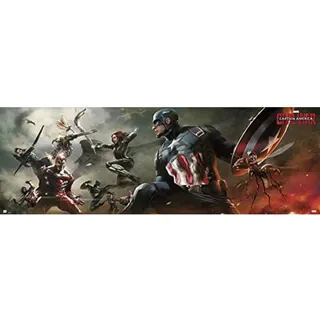 Grupo Erik Editores Marvel Captain America Civil War – Poster von Tür