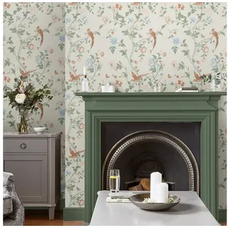 Laura Ashley Vliestapete Summer Palace 64 cm 10 m beige/orange 34193