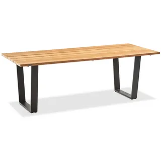Niehoff Gartentisch 180 x 95 x 76 cm Teakfarben/Grau