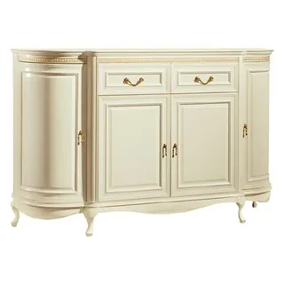 Klassische Bar Schrank Weinschrank Kommode Kommoden Kommodenschrank V-K4 - Beige