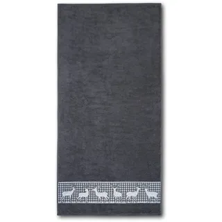 Dyckhoff Hirschparade Handtuch 50 x 100 cm grau