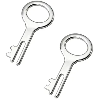 Spardose Schlüssel für BTE Nr. 3 Sparschwein - 2 Stück Ersatzschlüssel für BTE Deutschland Spardosenschloss 39mm, Schlüssel mit Metall für Sparschwein Nr. 3, Spardose Zubehör, Robuster Verarbeitung