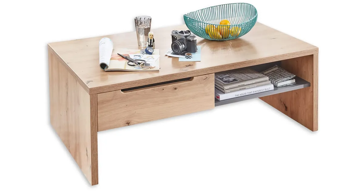 Stella Trading Memphis Armoire à Chaussures, Aspect chêne Artisanal, Graphite, Moderne avec Beaucoup d'espace de Rangement pour Vos Chaussures, 80 x 107 x 38 cm (l x H x P