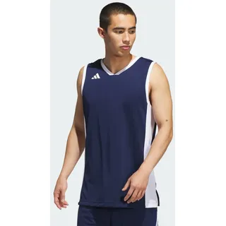 adidas Herren Mens Pulse Speed Bball Jersey Shirt, Team Navy Blue/White, S