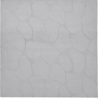 Beliani Kawi Teppich 160 x 160 cm Hellgrau