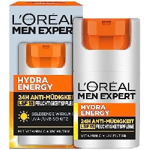 L&#8217;Oréal Men Expert Hydra Energy 24h Anti-Müdigkeit Feuchtigkeitspflege LSF15, 50ml um 5,16 € statt 12,75 €