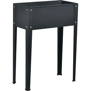 Dehner Hochbeet Münster, ca. 60 x 30 x 80 cm, Stahl, grau