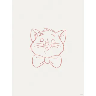 Bild KOMAR "Tough Toulouse", rosa (farbe bild(er): rosa), B:30cm H:40cm, Holz, Papier, Bilder, Bild, Wandbild zur Dekoration im Kinderzimmer - ohne Rahmen