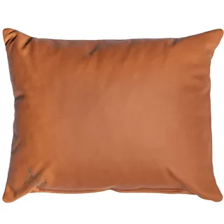 Centaur - Deko Lederkissen 50 x 40 cm für Sofa oder Schlafzimmer Cognac - Echt Leder Kissen Echtleder Sofakissen Lederoptik