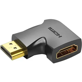 Vention HDMI 270 Grad Stecker auf Buchse Vertikaler Flachadapter Schwarz - Schwarz