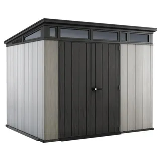 Provencelia Keramik Pflanzkübel,, frostbeständig, handgefertigt, glasiert, Outdoor, Garten, Terrasse - Grau