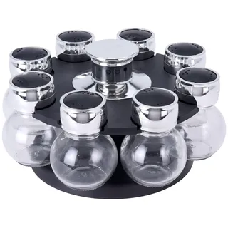 ORION Gewürzregal Gewürzhalter Organizer Streuer-Set 8 Stück Gewürzbehälter