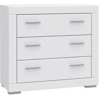Furniture24 Kommode Snow SNWK23 Schubladenschrank Schubladenkommode Weiß matt Schlafzimmer Jugendzimmer - Weiß