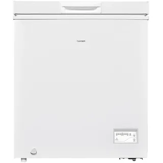 Homex Gefriertruhe, Tiefkühltruhe klein - 142L Nutzinhalt, 4-Sterne Gefrieren, Kühltruhe mit Super-Frost-Funktion, weiß
