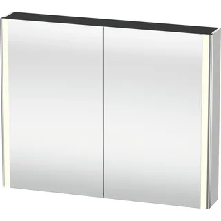 Duravit XSquare Spiegelschrank mit LED- Beleuchtung, 1000x800x155mm, XS7113039390000, Farbe: Nordic Weiß Seidenmatt Lack
